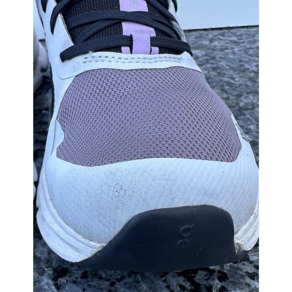 On Cloudrunner Shoes Womens 7.5 Black Purple White Sneakers - Picture 6 of 12